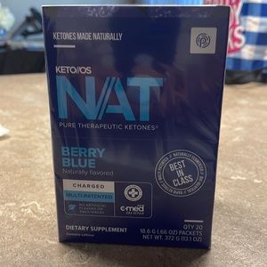 Prüvit Keto OS/Nat Berry Blue New Sealed Box of 20